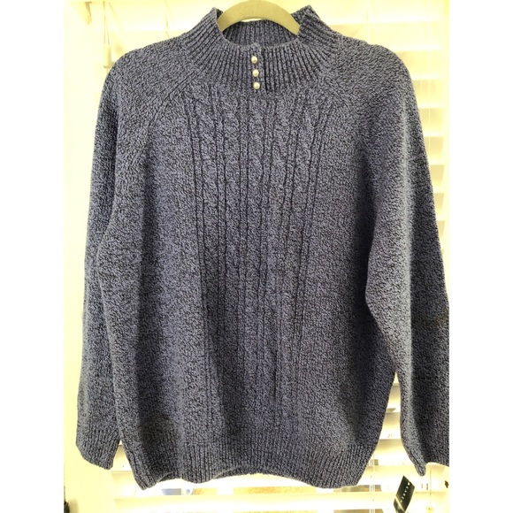 Karen Scott Purple Cable-Knit Sweater - Picture 1 of 6